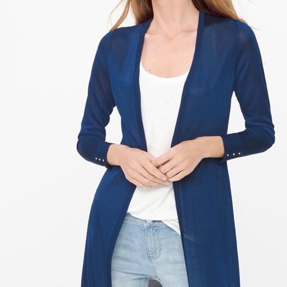 White House and Black Market Cardigan Dark Blue - Picture 5 of 11